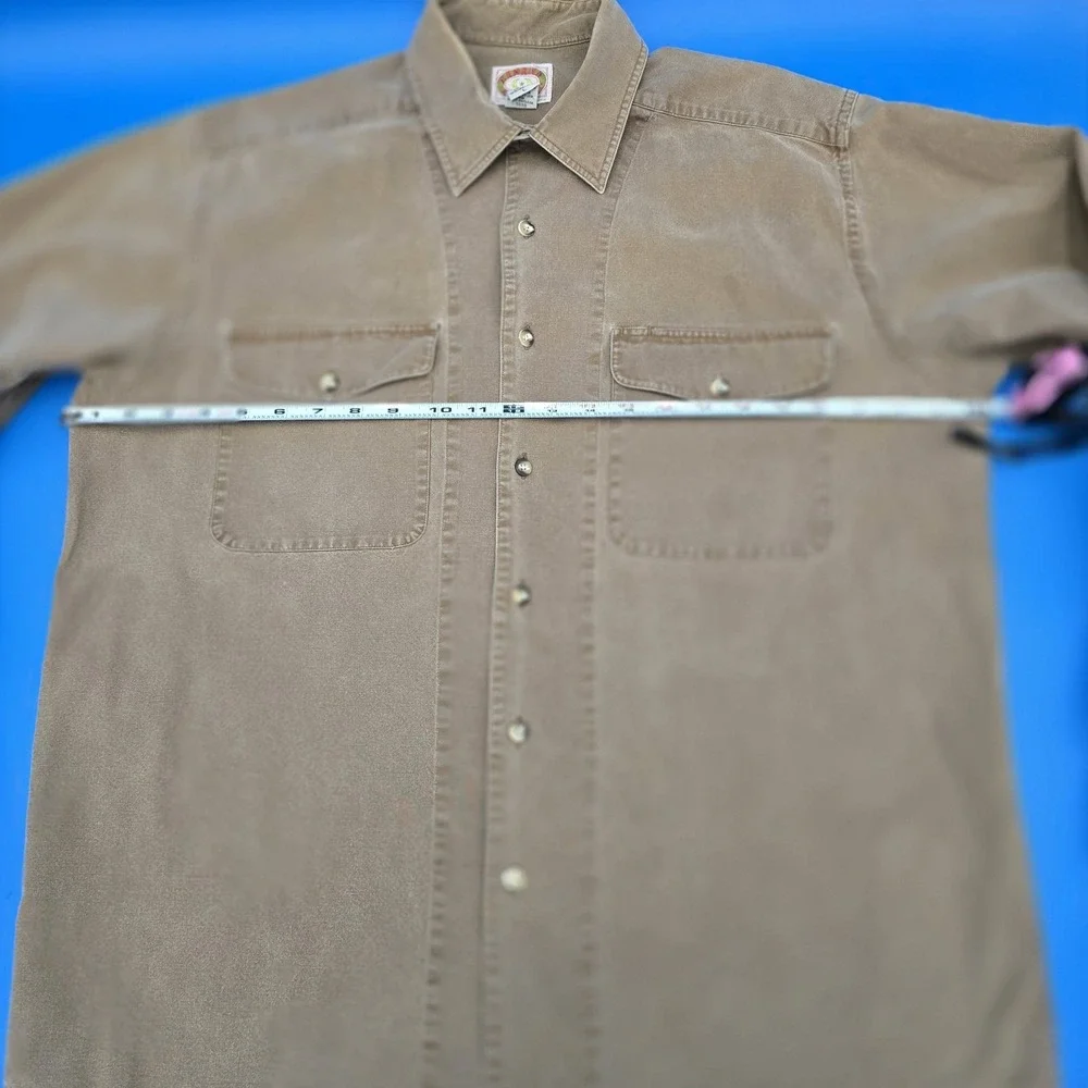 Vintage 80s/90s‎ Banana Republic Safari Work Shirt 100% Cotton Canvas Large